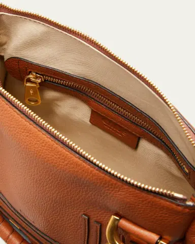 Chloé Marcie Small Satchel Bag in Grained Calfskin | Thumbnail 4 Chloé Marcie Small Satchel Bag in Grained Calfskin | Thumbnail 4