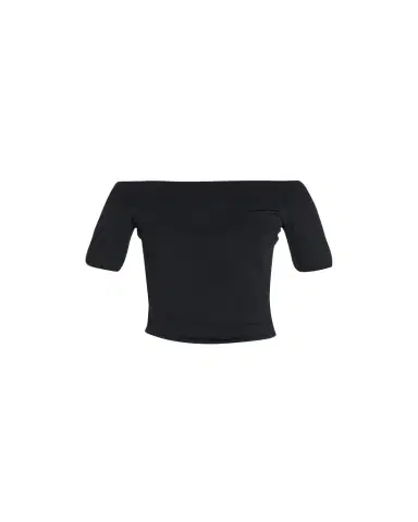 Alexander McQueen Knit Off-the-Shoulder Top | Thumbnail 1