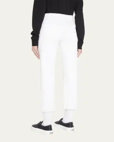 R13 Boy Straight Cropped Frayed Hem Jeans | Thumbnail 3