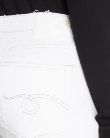 R13 Boy Straight Cropped Frayed Hem Jeans | Thumbnail 5