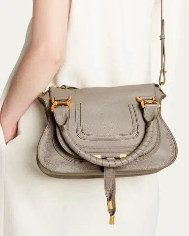 Chloé Marcie Small Satchel Bag in Grained Calfskin | Thumbnail 2 Chloé Marcie Small Satchel Bag in Grained Calfskin | Thumbnail 2