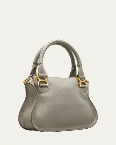 Chloé Marcie Small Satchel Bag in Grained Calfskin | Thumbnail 3 Chloé Marcie Small Satchel Bag in Grained Calfskin | Thumbnail 3