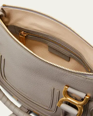 Chloé Marcie Small Satchel Bag in Grained Calfskin | Thumbnail 4 Chloé Marcie Small Satchel Bag in Grained Calfskin | Thumbnail 4