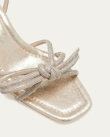 Loeffler Randall Mikel Strass Bow Ankle-Strap Sandals | Thumbnail 5
