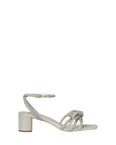 Loeffler Randall Mikel Strass Bow Ankle-Strap Sandals | Thumbnail 1