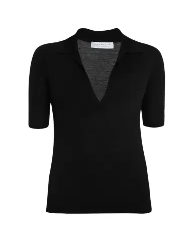 Gabriela Hearst Frank Cashmere Polo Top | Thumbnail 1 Gabriela Hearst Frank Cashmere Polo Top | Thumbnail 1