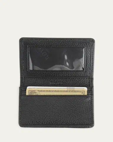 ROYCE New York Monogrammed Leather Card Holder Wallet, Personalized | Thumbnail 2
