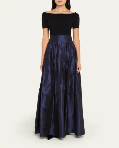 Carolina Herrera Pleated Silk Ball Skirt | Thumbnail 2