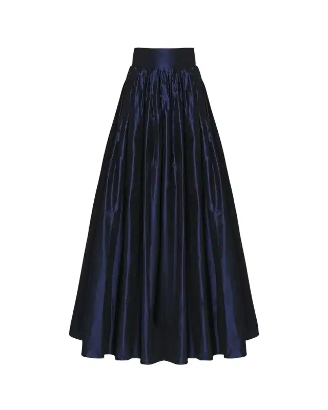 Carolina Herrera Pleated Silk Ball Skirt