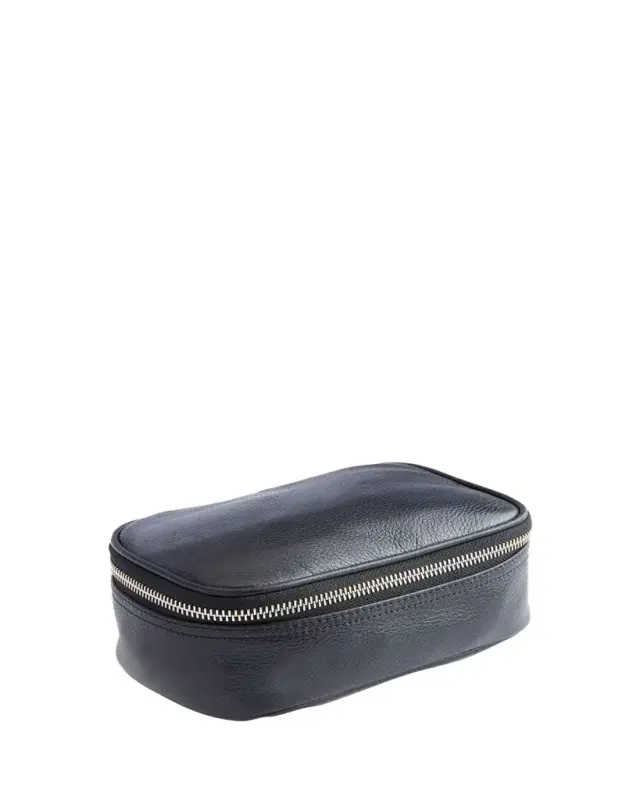 ROYCE New York Monogrammed Travel Tech Organizer Leather Case, Personalized