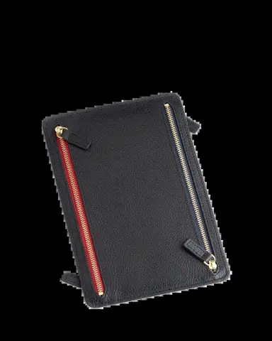 ROYCE New York Monogrammed Leather RFID Blocking Foup Zip Travel Organizer, Personalized | Thumbnail 2