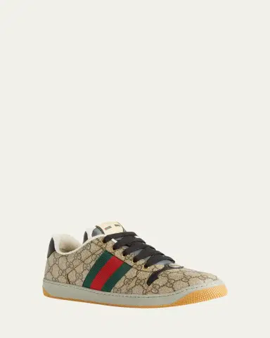 Gucci Men's Screener GG Canvas Low-Top Sneakers | Thumbnail 2 Gucci Men's Screener GG Canvas Low-Top Sneakers | Thumbnail 2