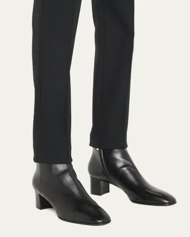 Santoni Halfrida Napa Zip Ankle Booties | Thumbnail 2