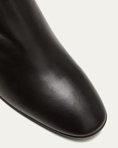 Santoni Halfrida Napa Zip Ankle Booties | Thumbnail 5