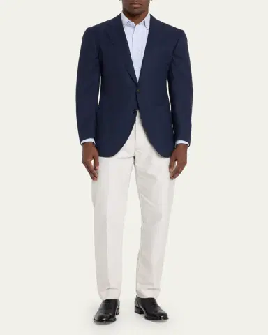Cesare Attolini Men's Micro Hopsack Sport Coat | Thumbnail 2 Cesare Attolini Men's Micro Hopsack Sport Coat | Thumbnail 2