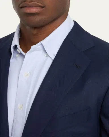 Cesare Attolini Men's Micro Hopsack Sport Coat | Thumbnail 5 Cesare Attolini Men's Micro Hopsack Sport Coat | Thumbnail 5