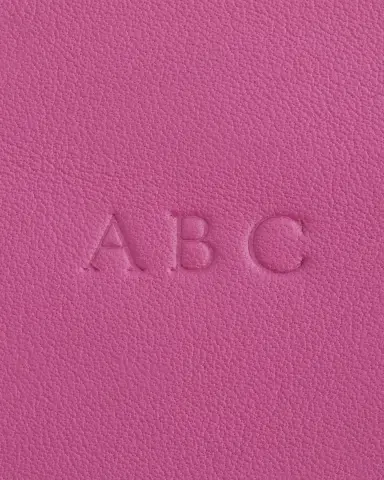 ROYCE New York Monogrammed Zippered Leather Credit Card Case, Personalized | Thumbnail 3