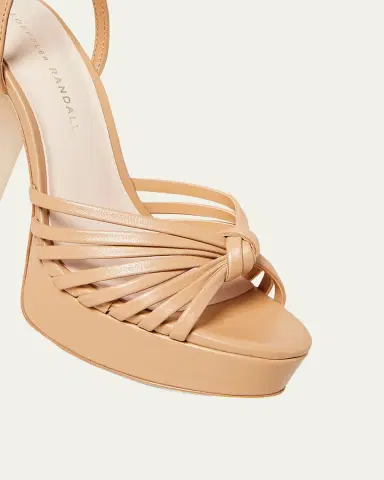 Loeffler Randall Rivka Metallic Knot Platform Sandals | Thumbnail 3