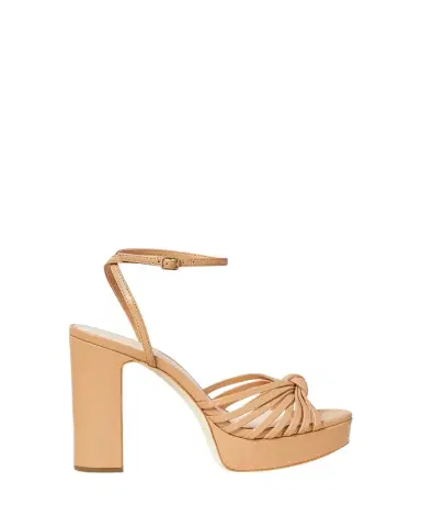Loeffler Randall Rivka Metallic Knot Platform Sandals | Thumbnail 1