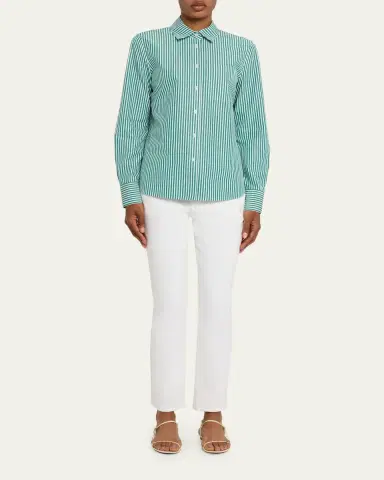 Lafayette 148 New York High Rise Straight Ankle Reeve Jean | Thumbnail 2