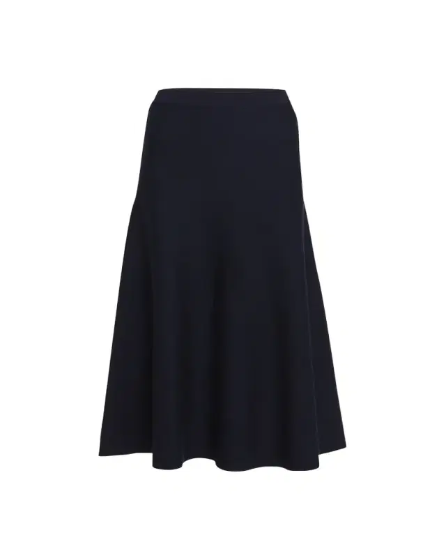 Gabriela Hearst Freddie Midi Wool-Cashmere Skirt