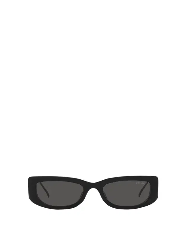 Prada Triangle Logo Rectangle Acetate & Metal Sunglasses