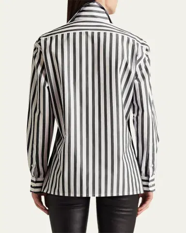 Ralph Lauren Collection Capri Relaxed Fit Striped Cotton Shirt | Thumbnail 3 Ralph Lauren Collection Capri Relaxed Fit Striped Cotton Shirt | Thumbnail 3