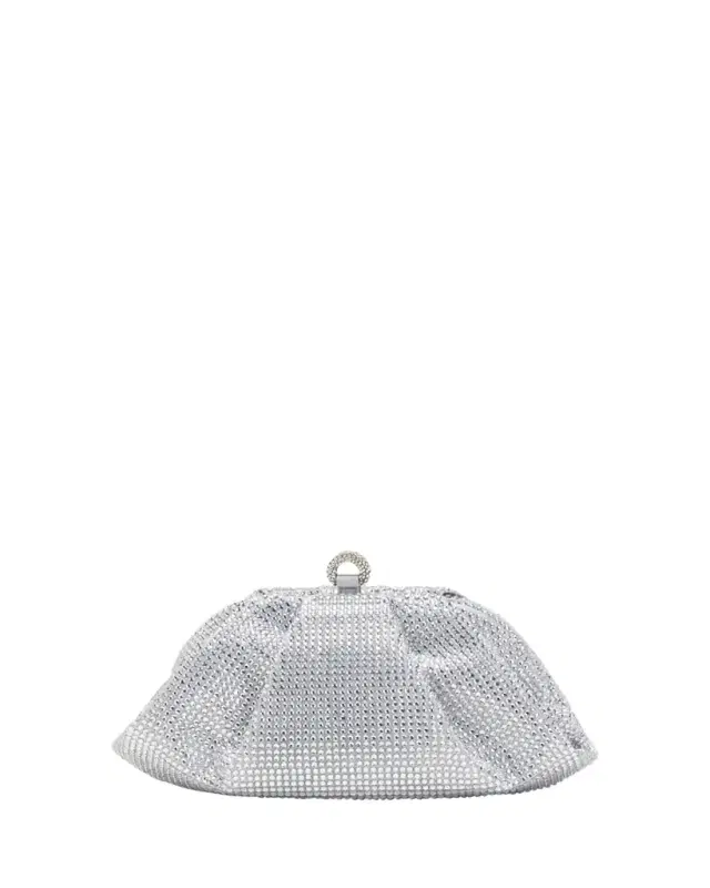 Gemma Pleated Crystal Clutch Bag