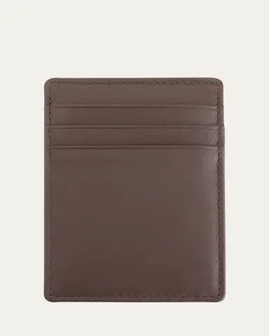 ROYCE New York Monogrammed Leather Magnetic Money Clip Wallet, Personalized | Thumbnail 2