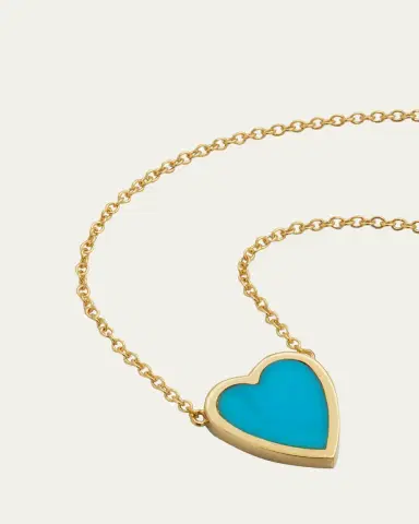 Jennifer Meyer 18k Mini Inlay Heart Necklace | Thumbnail 6