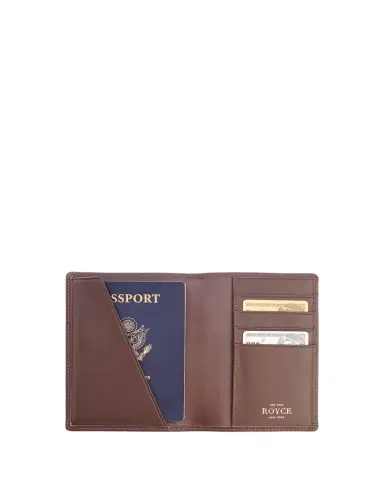 ROYCE New York RFID Blocking Passport Case, Personalized | Thumbnail 1