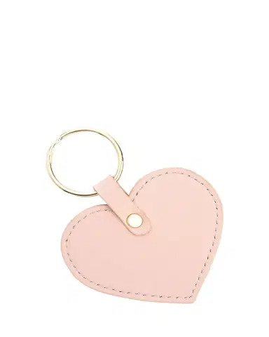 Royce New York Monogrammed Leather Heart-Shaped Key Chain, Personalized | Thumbnail 1