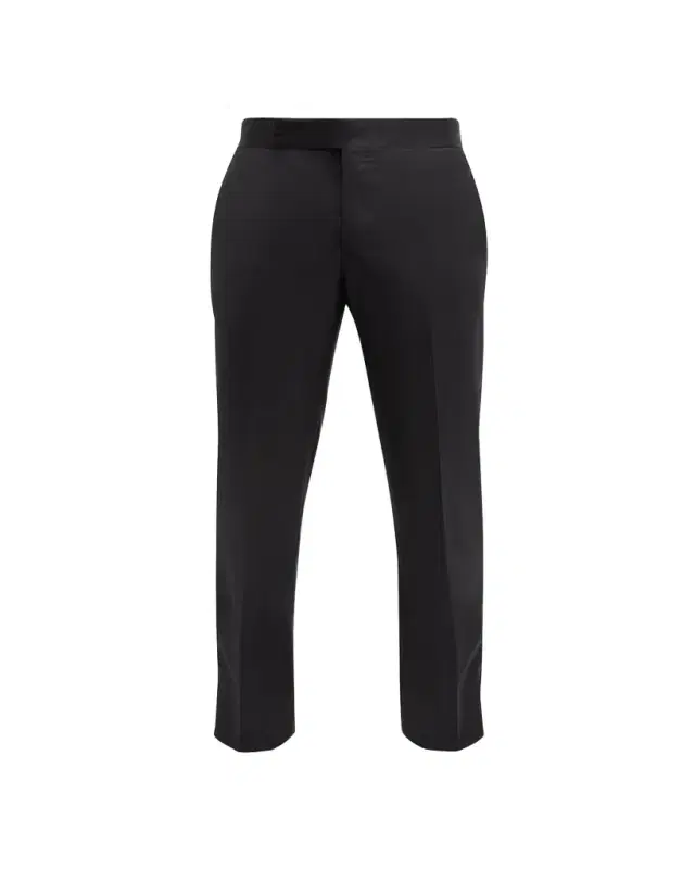 Men's Tonal Wool-Blend Tuxedo Pants