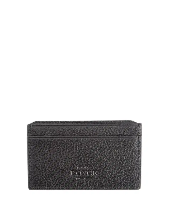 ROYCE New York Monogrammed RFID Blocking Leather Card Wallet, Personalized