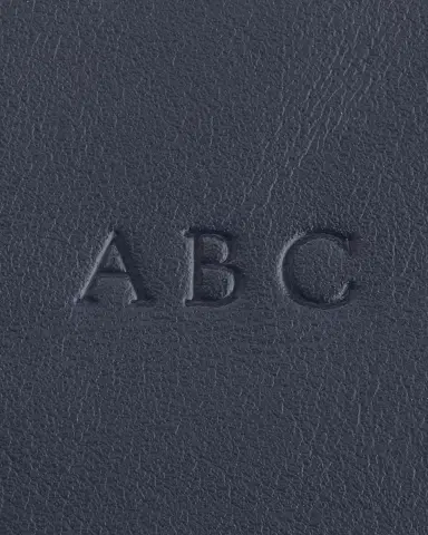 ROYCE New York Monogrammed Large Leather Cosmetic Bag, Personalized | Thumbnail 2