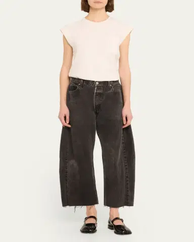 B SIDES Lasso Rework Cropped Wide-Leg Jeans | Thumbnail 2 B SIDES Lasso Rework Cropped Wide-Leg Jeans | Thumbnail 2