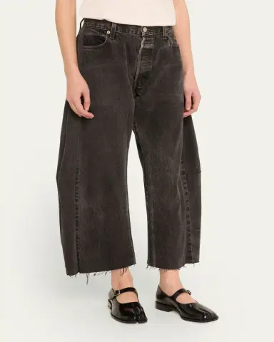 B SIDES Lasso Rework Cropped Wide-Leg Jeans | Thumbnail 4 B SIDES Lasso Rework Cropped Wide-Leg Jeans | Thumbnail 4
