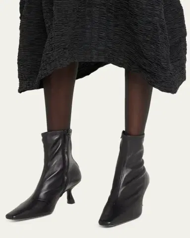 Loeffler Randall Lambskin Kitten-Heel Booties | Thumbnail 2