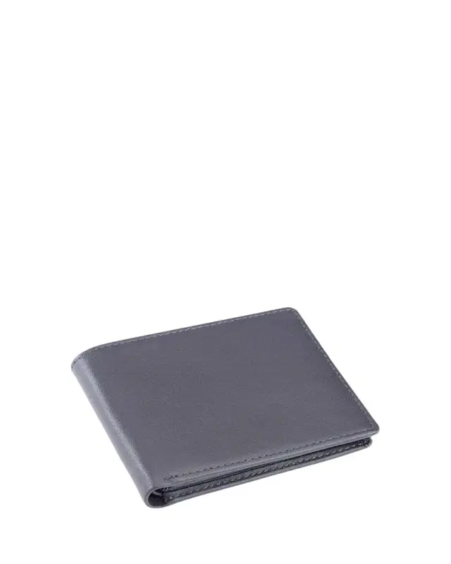 ROYCE New York Personalized Leather RFID-Blocking Trifold Wallet