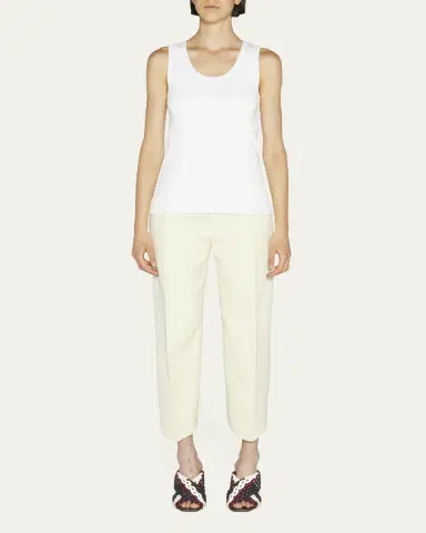 Bottega Veneta Dry Stretch Cotton Ribbed Tank Top | Thumbnail 2 Bottega Veneta Dry Stretch Cotton Ribbed Tank Top | Thumbnail 2
