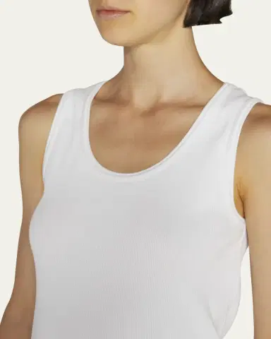 Bottega Veneta Dry Stretch Cotton Ribbed Tank Top | Thumbnail 5 Bottega Veneta Dry Stretch Cotton Ribbed Tank Top | Thumbnail 5