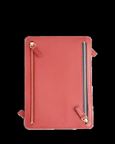 ROYCE New York Monogrammed Leather RFID Blocking Foup Zip Travel Organizer, Personalized | Thumbnail 2