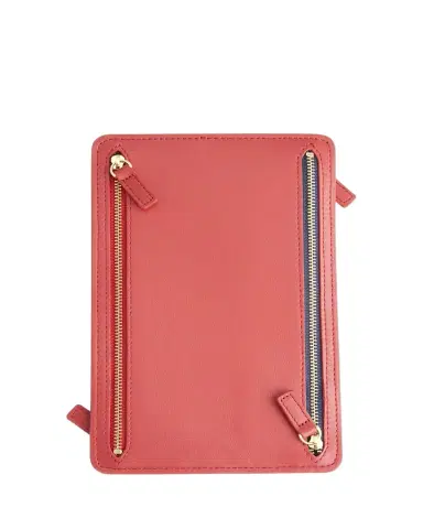 ROYCE New York Monogrammed Leather RFID Blocking Foup Zip Travel Organizer, Personalized | Thumbnail 1