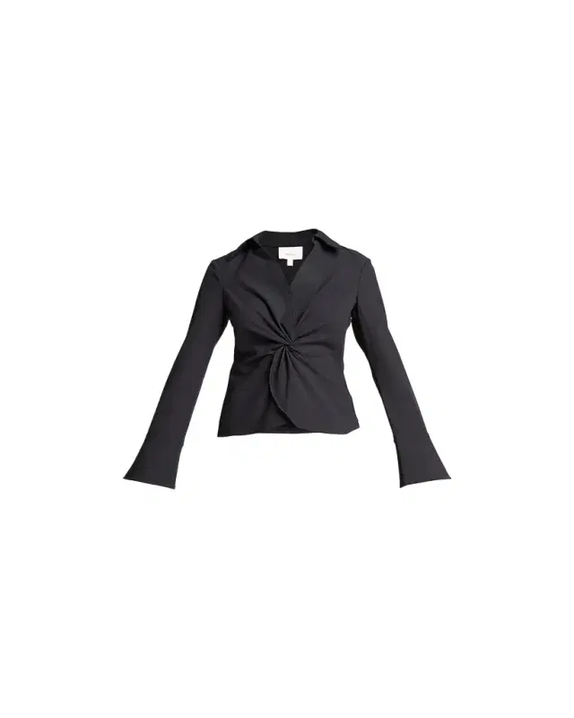 Cinq a Sept McKenna Long-Sleeve Collared Top