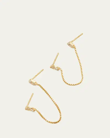Jennifer Zeuner Viola Chain Earrings | Thumbnail 2 Jennifer Zeuner Viola Chain Earrings | Thumbnail 2