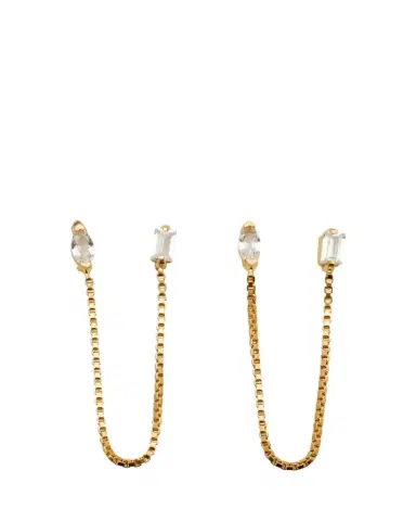 Jennifer Zeuner Viola Chain Earrings | Thumbnail 1 Jennifer Zeuner Viola Chain Earrings | Thumbnail 1