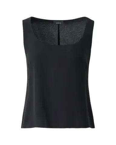 Akris Scoop-Neck Silk Georgette Tank Top | Thumbnail 1 Akris Scoop-Neck Silk Georgette Tank Top | Thumbnail 1