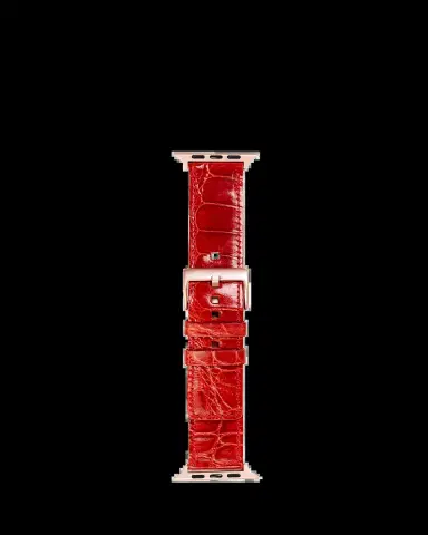 Abas Men's Apple Watch Alligator Watch Strap, Rose Gold Finish | Thumbnail 2 Abas Men's Apple Watch Alligator Watch Strap, Rose Gold Finish | Thumbnail 2