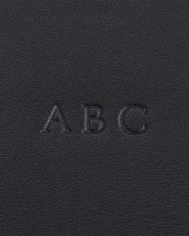 ROYCE New York Monogrammed Compact Leather Cosmetic Bag, Personalized | Thumbnail 2