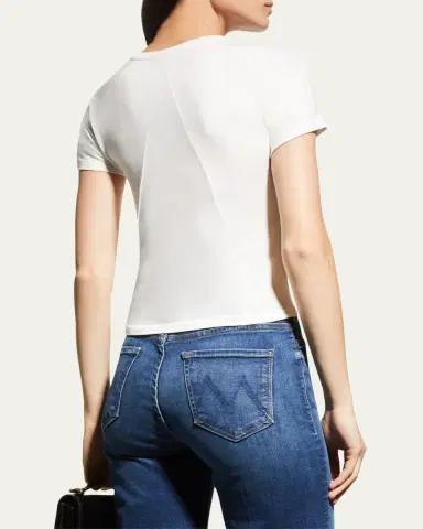 rag & bone Luca Slim Short-Sleeve Baby Tee | Thumbnail 3